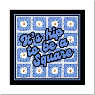 Funny Granny Square Crochet Meme Posters and Art